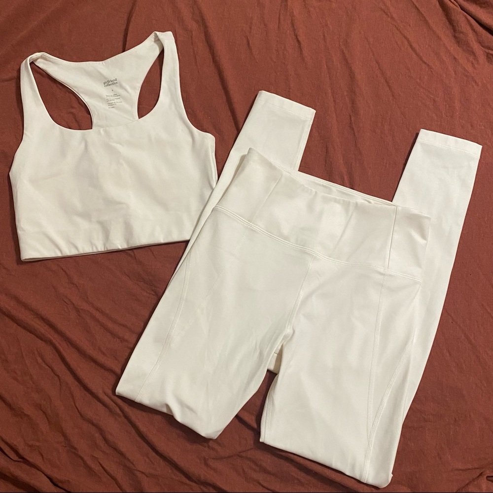 Girlfriend Ivory Set - Paloma bra & high rise compressive legging
